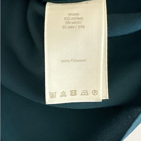 Boden Bell Sleeve Blouse Boho Keyhole Neck Flowy Relaxed Teal Green W0196 Sz 14 - Picture 13 of 14